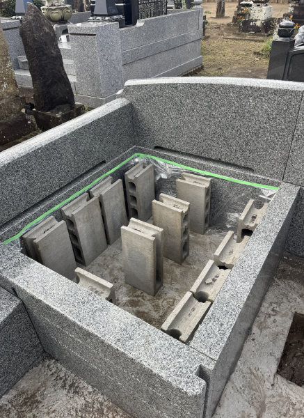 墓石の耐震施工