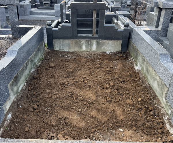 白井聖地のお墓じまい後の写真